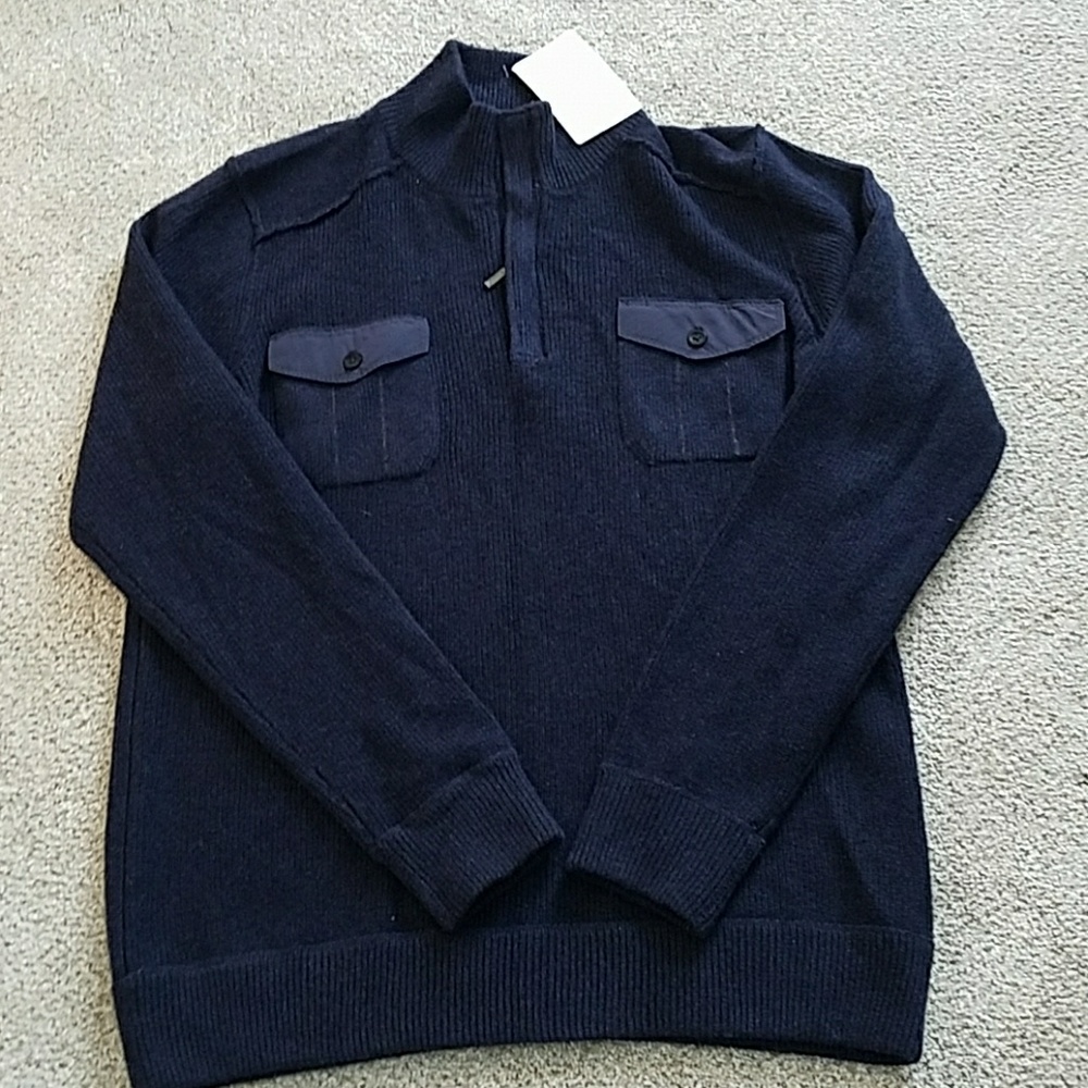 NWT Kinross Cashmere Mens Mockneck